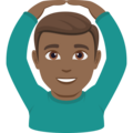 Man Gesturing Ok Emoji Joypixels