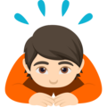 Person Bowing Emoji Joypixels