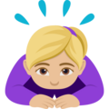 Woman Bowing Emoji Joypixels