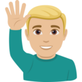 Man Raising Hand Emoji Joypixels
