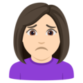 Woman Frowning Emoji Joypixels