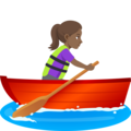 Woman Rowing Boat Emoji Joypixels