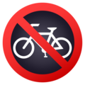No Bicycles Emoji Joypixels