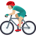 Man Biking Emoji Joypixels