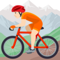 Person Mountain Biking Emoji Joypixels