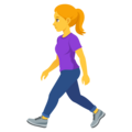 Woman Walking Emoji Joypixels