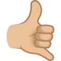 Call Me Hand Emoji Joypixels