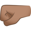 Left Facing Fist Emoji Joypixels