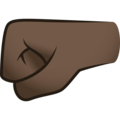 Left Facing Fist Emoji Joypixels