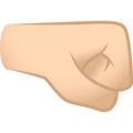 Right Facing Fist Emoji Joypixels