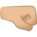 Right Facing Fist Emoji Joypixels