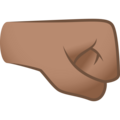 Right Facing Fist Emoji Joypixels