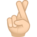 Crossed Fingers Emoji Joypixels