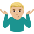 Man Shrugging Emoji Joypixels