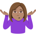 Woman Shrugging Emoji Joypixels