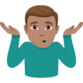 Man Shrugging Emoji Joypixels