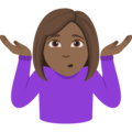 Woman Shrugging Emoji Joypixels