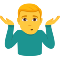 Man Shrugging Emoji Joypixels