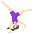 Woman Cartwheeling Emoji Joypixels