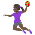 Woman Playing Handball Emoji Joypixels