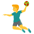 Man Playing Handball Emoji Joypixels