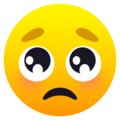 Pleading Face Emoji Joypixels