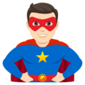 Man Superhero Emoji Joypixels