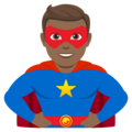 Man Superhero Emoji Joypixels