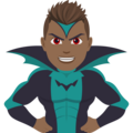 Man Supervillain Emoji Joypixels