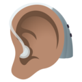 Ear With Hearing Aid Emoji Joypixels