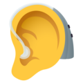 Ear With Hearing Aid Emoji Joypixels