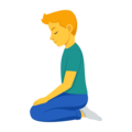 Man Kneeling Emoji Joypixels
