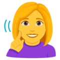 Deaf Woman Emoji Joypixels