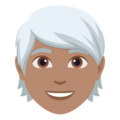 Person White Hair Emoji Joypixels