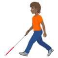 Person With White Cane Emoji Joypixels