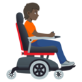 Person In Motorized Wheelchair Facing Right Emoji Joypixels