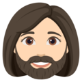 Woman Beard Emoji Joypixels