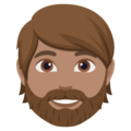 Person Beard Emoji Joypixels