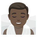 Man In Steamy Room Emoji Joypixels