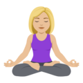 Woman In Lotus Position Emoji Joypixels