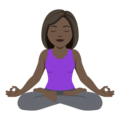 Woman In Lotus Position Emoji Joypixels