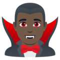 Man Vampire Emoji Joypixels