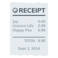 Receipt Emoji Joypixels