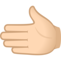 Leftwards Hand Emoji Joypixels