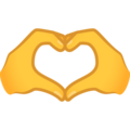 Heart Hands Emoji Joypixels