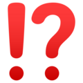 Exclamation Question Mark Emoji Joypixels