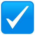 Check Box With Check Emoji Joypixels