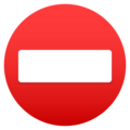No Entry Emoji Joypixels