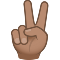 Victory Hand Emoji Joypixels