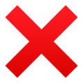 Cross Mark Emoji Joypixels